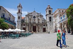 
The Catedral de San Cristbal de la Habana, overlooking the Plaza de la Catedral in Old Havana Vieja, was built between 1748 and 1777 and is dominated by two unequal towers and framed by a baroque facade.
